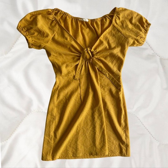 DAZIE sunny mustard yellow dress, size 12 - Picture 4 of 4